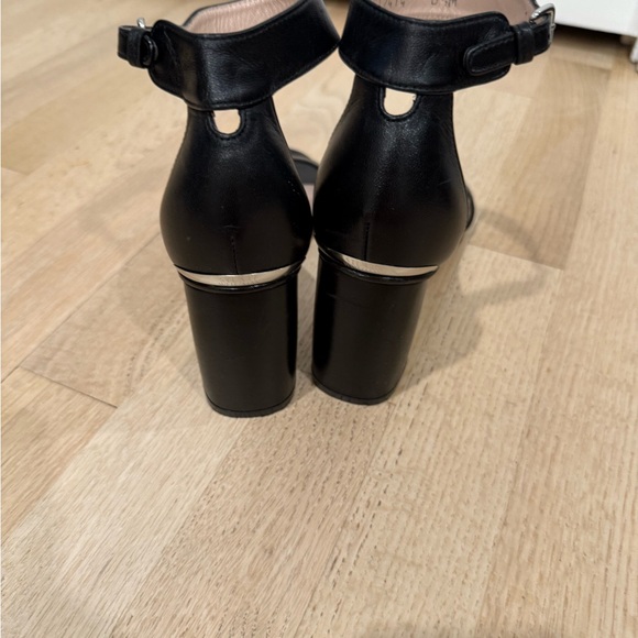 Stuart Weitzman Black Ankle Strap Heels - Picture 4 of 9